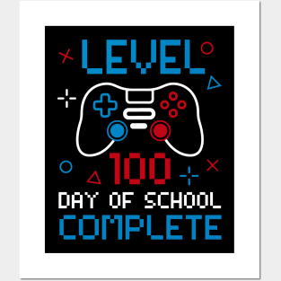 100 Days Video Game Level 100 Days of School Completed Posters and Art